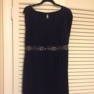 Size medium navy maternity dress